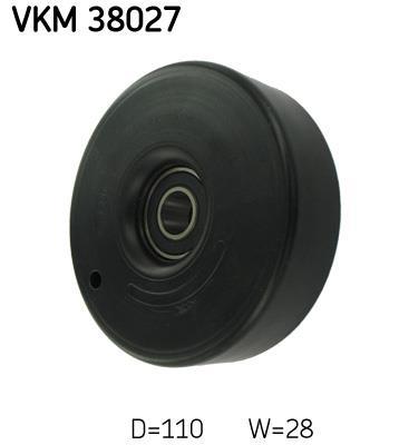Galet enrouleur de courroie d'accessoire SKF VKM 38027